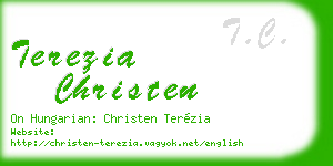 terezia christen business card